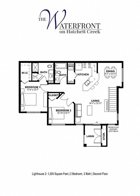 the floor plan of the waterfront apartments